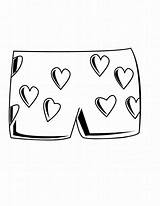 Coloring Pages Toddlers Underware Clothes Printable sketch template