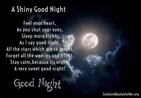 Short Good Night Poems For Her Lover Love Poem For Her Good Night