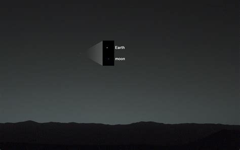 curiosity rover s first picture of earth from mars nasa