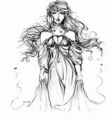 Aphrodite Goddess Scifi Kidsplaycolor sketch template