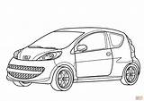 Peugeot 107 Coloring Pages sketch template