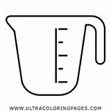 Measuring Cup Template Coloring sketch template