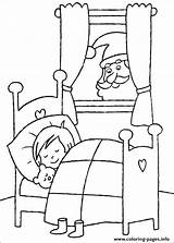 Coloring Pages Christmas Sleep Kids Kid Printable Book Info Coloriage Color Print sketch template
