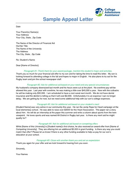percymaz   sample appeal letter  university  admission