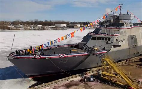 navy christens  freedom variant littoral combat ship defense