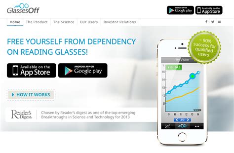 将来は老眼がなくなる？アメリカで老眼対策アプリ「glassesoff」が登場 メガネスタイルマガジンomg Press