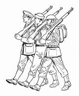 Soldier Coloring Pages British Soldiers Getdrawings Army sketch template