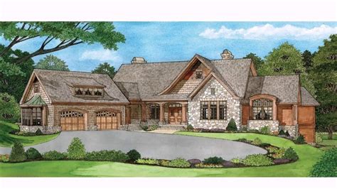 house plans  ranch style homes  walkout basement youtube sloping lot house plan