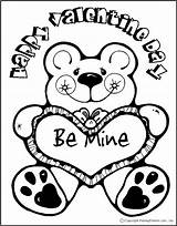 Coloring Valentine Bear Pages Valentines Kids Printable Mine Sheets Colouring Color Teddy Heart Books Bears Boys Freekidscrafts Activities Wine Glass sketch template