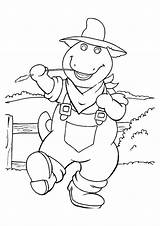Barney Coloring Pages Cowboy Parentune Worksheets sketch template