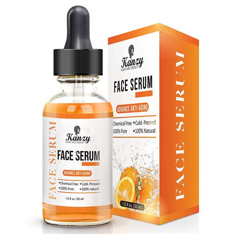 pure  vitamin  serum   hyaluronic acid  face skin moisturizer kanzy
