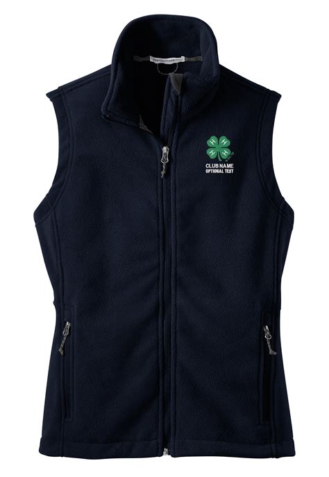 port authority ladies fleece vest  embroidered   logo   store