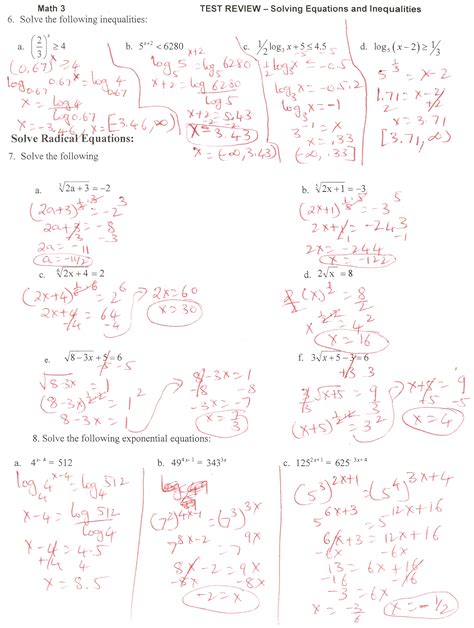 unit  exponential  logarithmic functions homework  solving