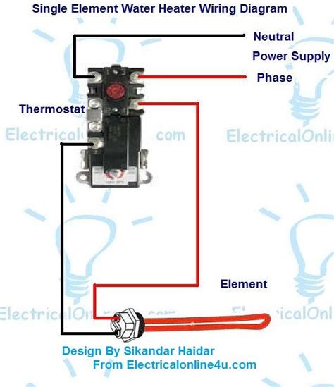 electric water heater wiring  diagram electrical
