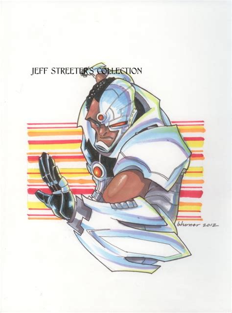 cyborg by bryan turner in jeffrey streeter s sketchbook commissions dcnu titans comic art