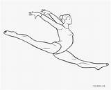 Coloring Pages Gymnastics Gymnast Kids Printable sketch template