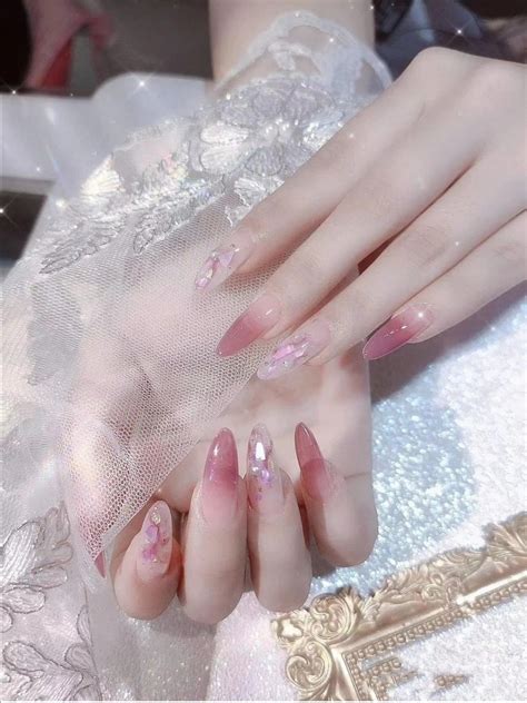 clear japanese style nailart asian nails cute nails pretty nails