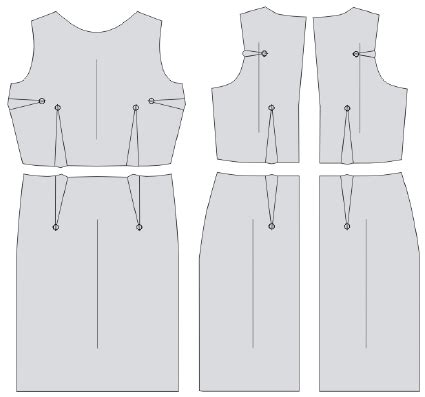 basic dress pattern design  scientific diagram