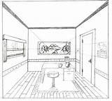 Perspective Point Interior Drawing Room Deviantart House Book sketch template