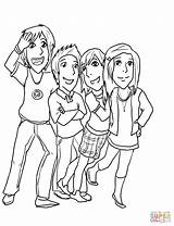 Icarly Coloring Sam Gibby Pages Ricky Dicky Dawn Nicky Carly Freddie Cat Carla Nickelodeon Printable Drawing Print Template Categories sketch template