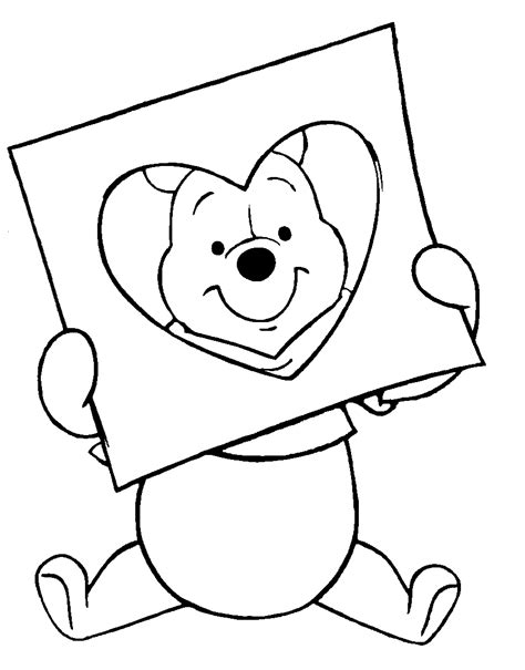 disney valentines day coloring pages printable cards