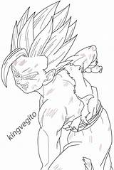 Gohan Coloring Kamehameha Pages Ssj Lineart Ss2 Dragon Ball Kingvegito Sketch Deviantart Drawing Super Dbz Drawings Choose Board sketch template