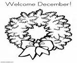 December Coloring Pages Printable Book Kids Welcome Explore Info sketch template