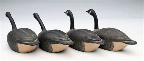 lot of four early miniature geese
