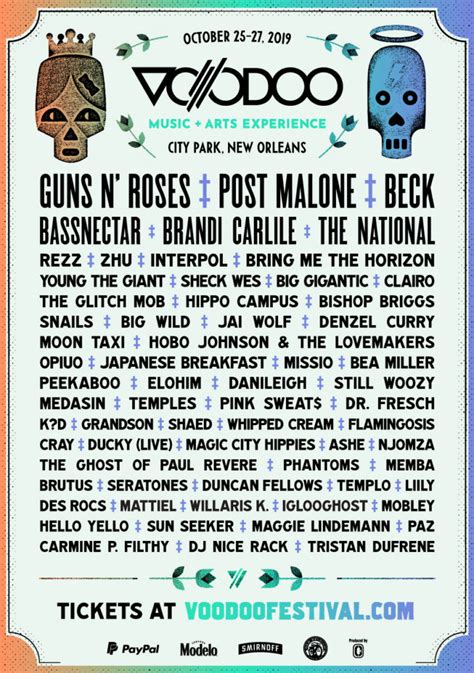 festival voodoo music art experience new orleans la tickets and