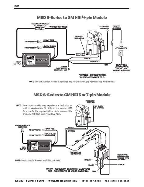 msd al ignition system  small block chevy wiring diagram