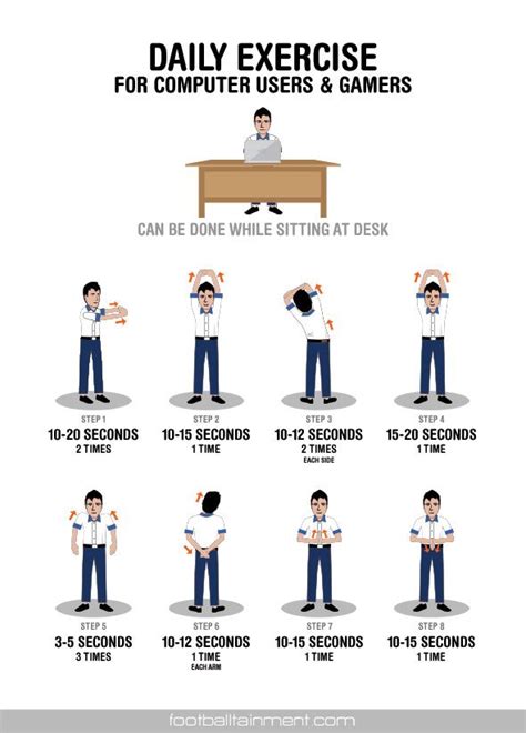 45 Best Office Exercises Images On Pinterest