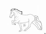 Horse Icelandic Lineart Use Pages Coloring Deviantart Horses Choose Board sketch template