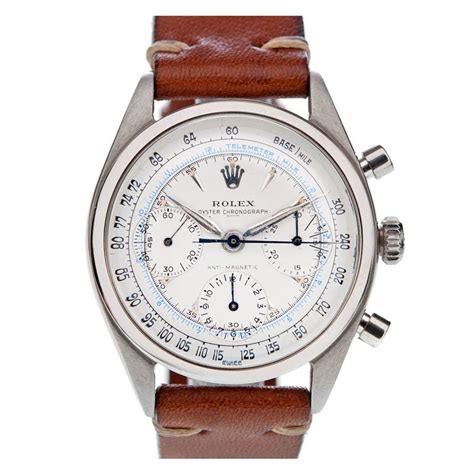 rolex 1950 s ref 6234 rare dial variation late chronograph at 1stdibs