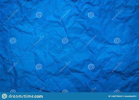 crumpled  blue paper sheet texture background abstract wallpaper