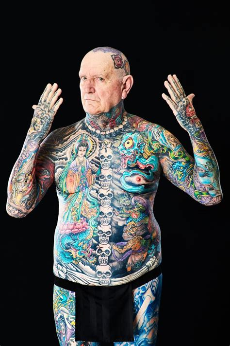senior couple breaks world record for most tattoos on the body huffpost