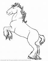Horse Coloring Pages Draft Friesian Rearing Drawing Deviantart Draught Printable Horses Getcolorings Color Sheets Getdrawings Shire Drawings Popular Template sketch template