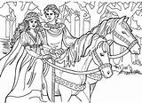 Coloring Pages Horse Riding Princess Prince Upon Once Time King Queen Drawing Printable Horseback Esther Color Getcolorings Coloriage Getdrawings Josiah sketch template