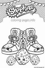 Coloring Shopkins Cookie Pages Kooky Sneaky Printable Print Color sketch template