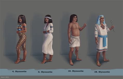artstation reconstruction of ancient egyptian clothes