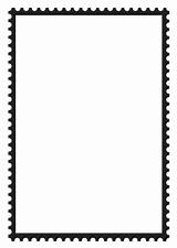 Postage Stamp Rectangular Coloring Edupics Pages Printable sketch template