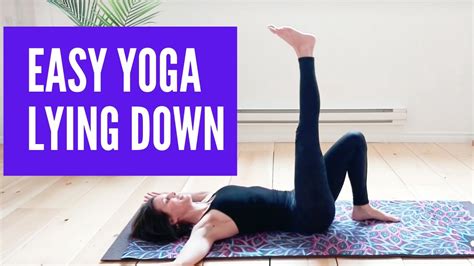 easy yoga lying  youtube