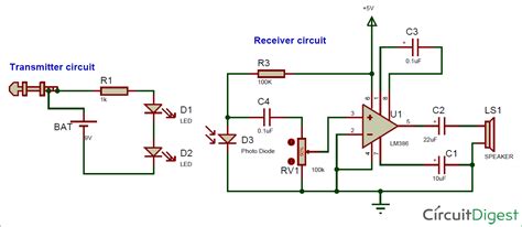 transmitter  receiver circuit diagram