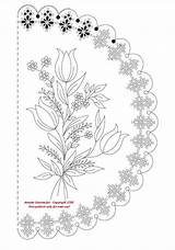 Pergamano Coloriage Parchment Dentelle Motifs Assiette Couverts Verob Cards Embossing Rosemaling sketch template