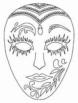 Carnevale Maschere Maschera Pianetabambini Ritagliare sketch template