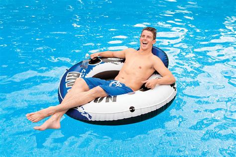 intex river run inflatable floating water tube lake pool ocean raft