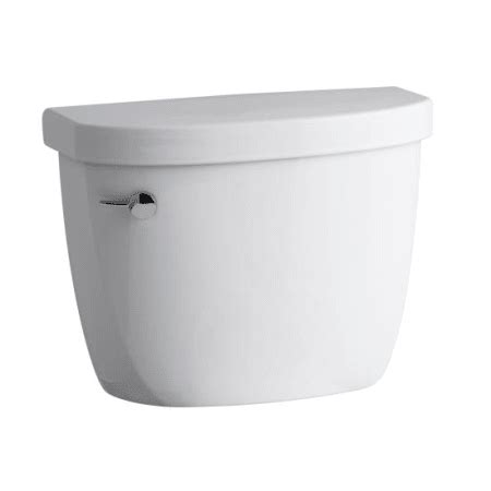 kohler    white cimarron  gpf toilet tank   aquapiston technology faucetcom