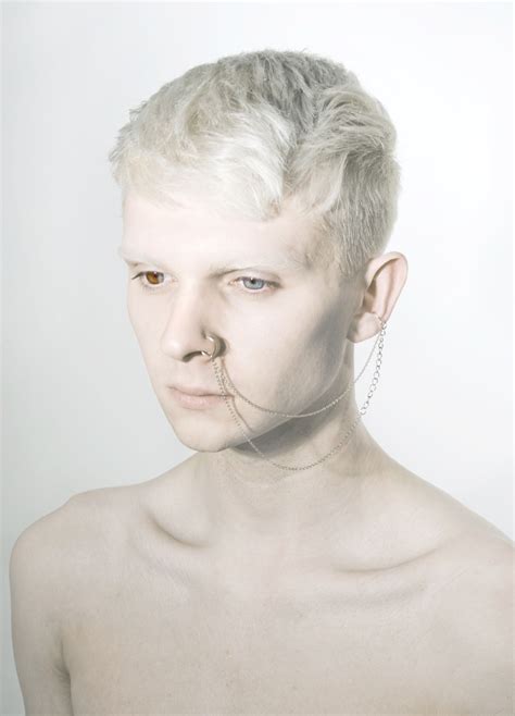 untitled albino model portrait albino human
