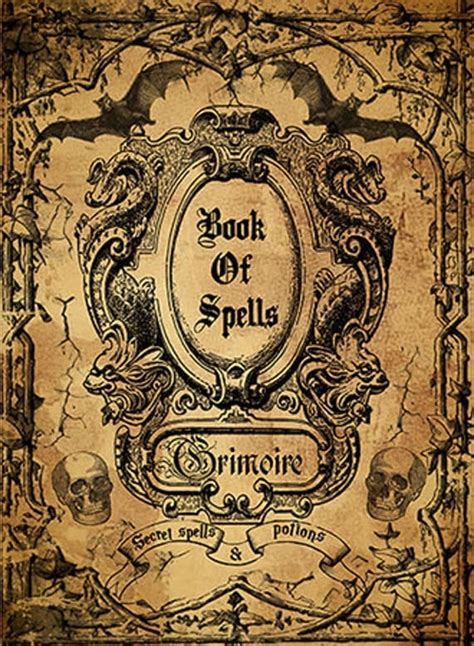 printable spell book cover printable templates