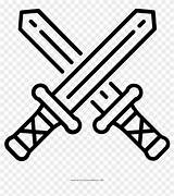 Swords Crossed Malvorlage Crossing Schwerter Gekreuzte Beste Pngfind Wappenschild Vhv Vectorified Pngkey sketch template