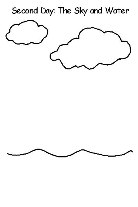 creation day  coloring page